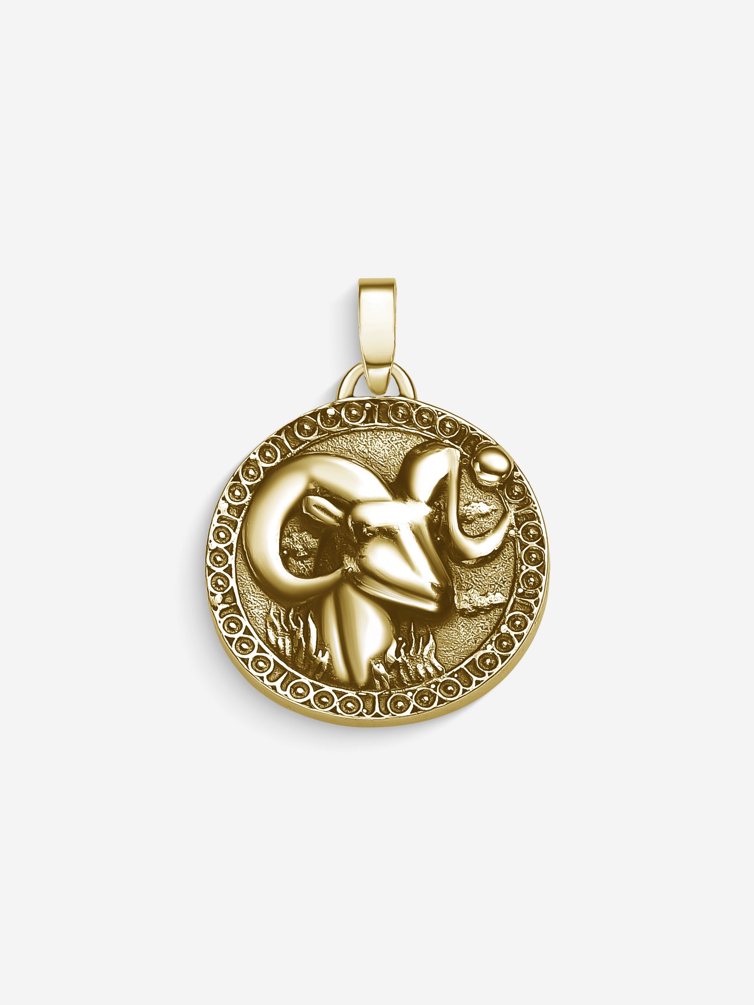 MATERIAL: PRATA BANHADA A OURO | Pingente Aries em Prata 925 banhada a Ouro 18k