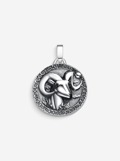 MATERIAL: PRATA OXIDADA | Pingente Aries em Prata 925 Oxidada