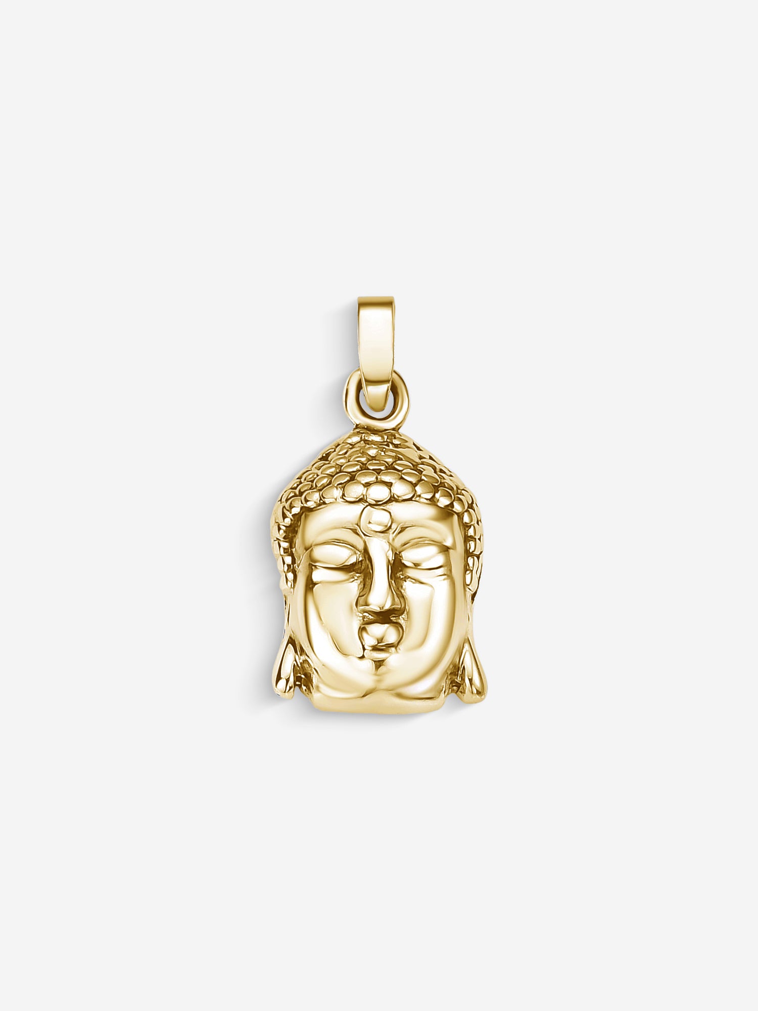 MATERIAL: PRATA BANHADA A OURO | Pingente Buddha em Prata 925 banhada a Ouro 18k