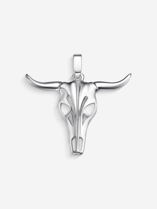 MATERIAL: PRATA | Pingente Bull em Prata 925