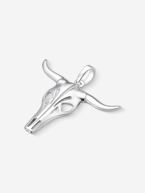 MATERIAL: PRATA | Pingente Bull em Prata 925