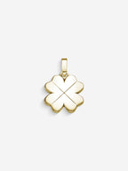 MATERIAL: PRATA BANHADA A OURO | Pingente Clover em Prata 925 banhada a Ouro 18k