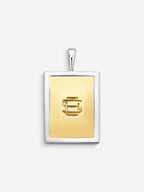 Pingente Compass II Large — Ouro & Prata