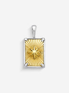 Pingente Compass II — Ouro & Prata