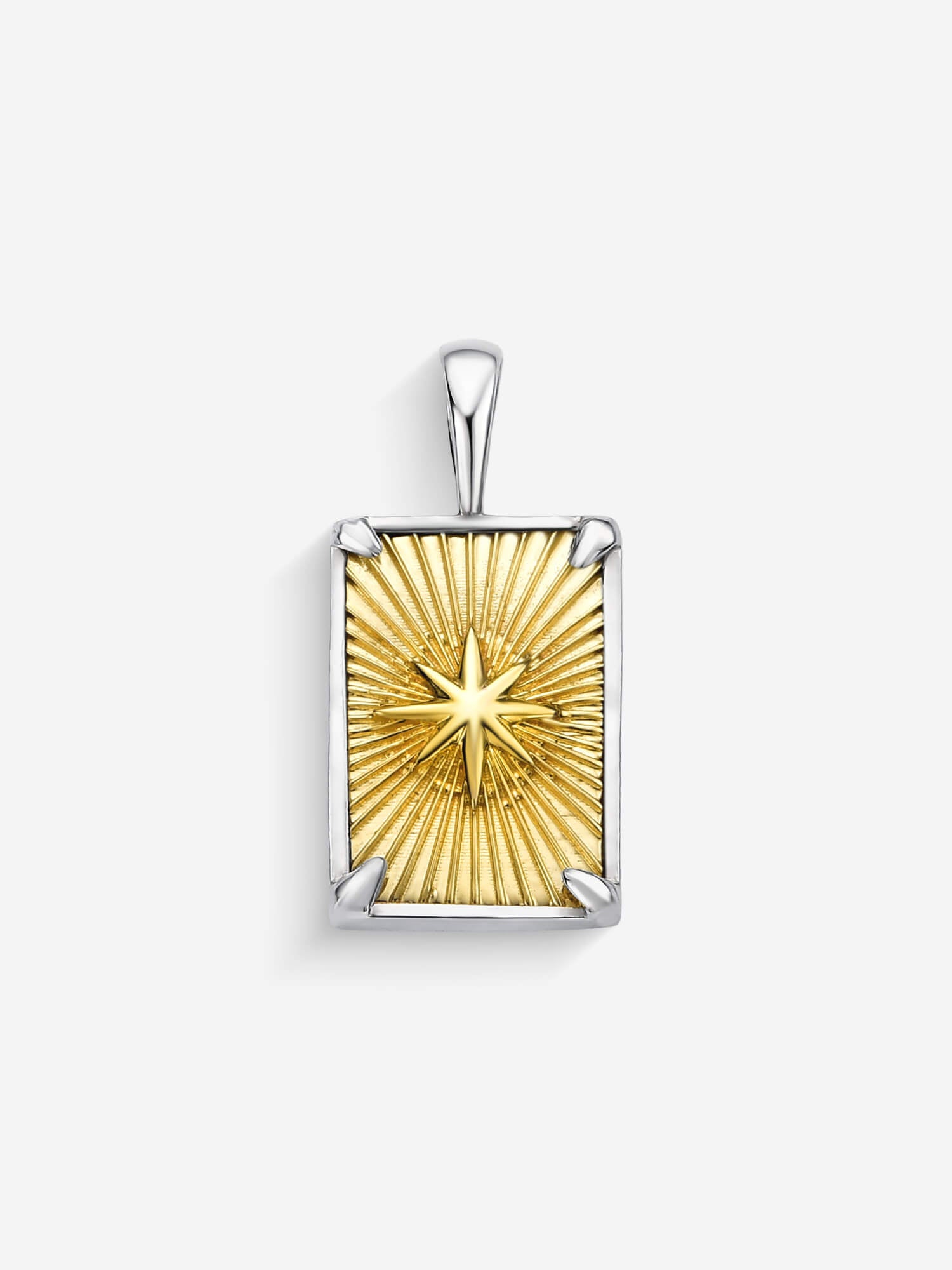 Pingente Compass II — Ouro & Prata