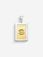 Pingente Compass II — Ouro & Prata