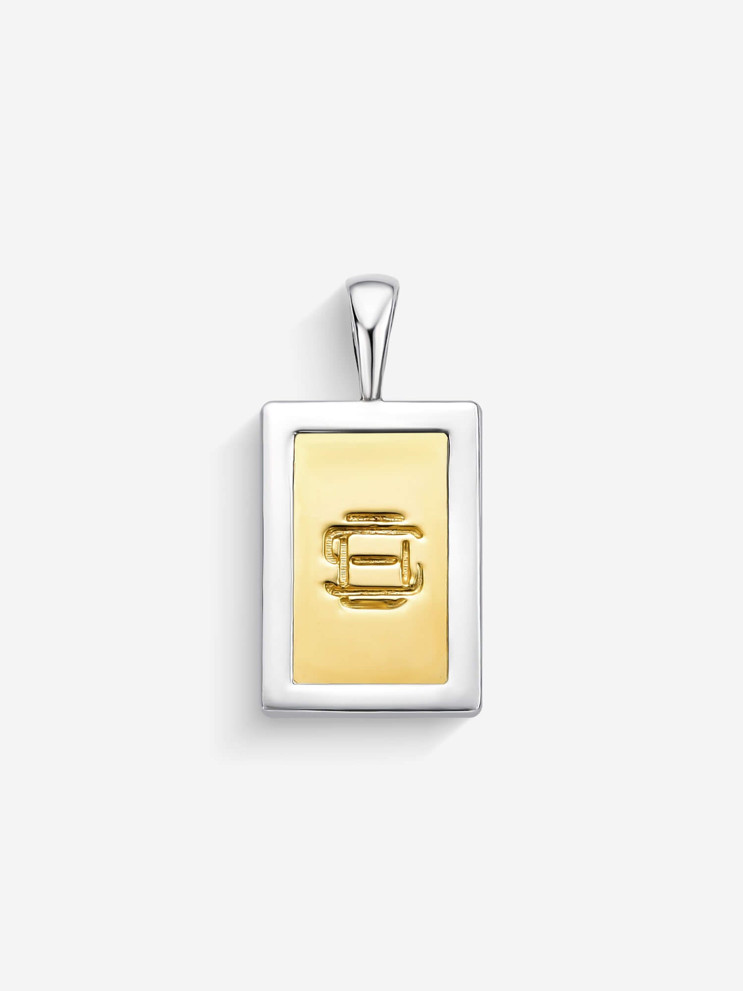 Pingente Compass II — Ouro & Prata