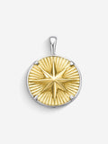Pingente Compass I Large — Ouro & Prata