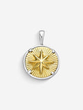 Pingente Compass I — Ouro & Prata