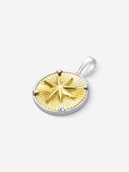 Pingente Compass I — Ouro & Prata