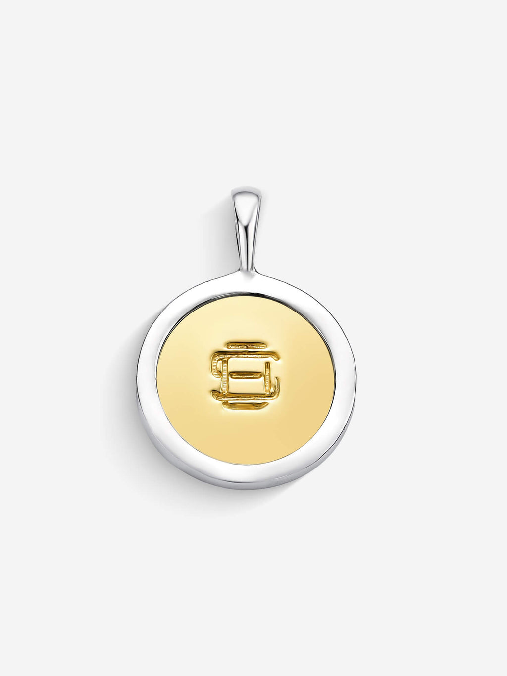 Pingente Compass I — Ouro & Prata