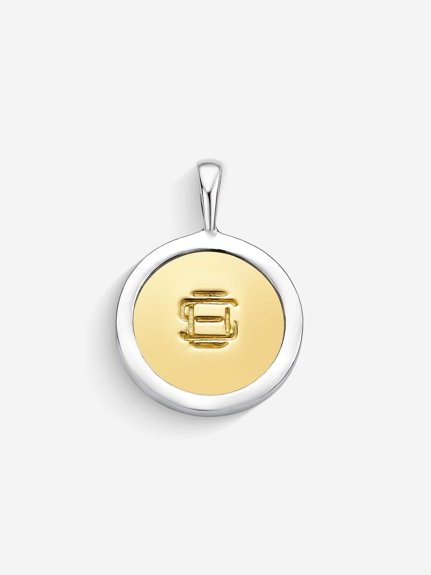 Pingente Compass I — Ouro & Prata