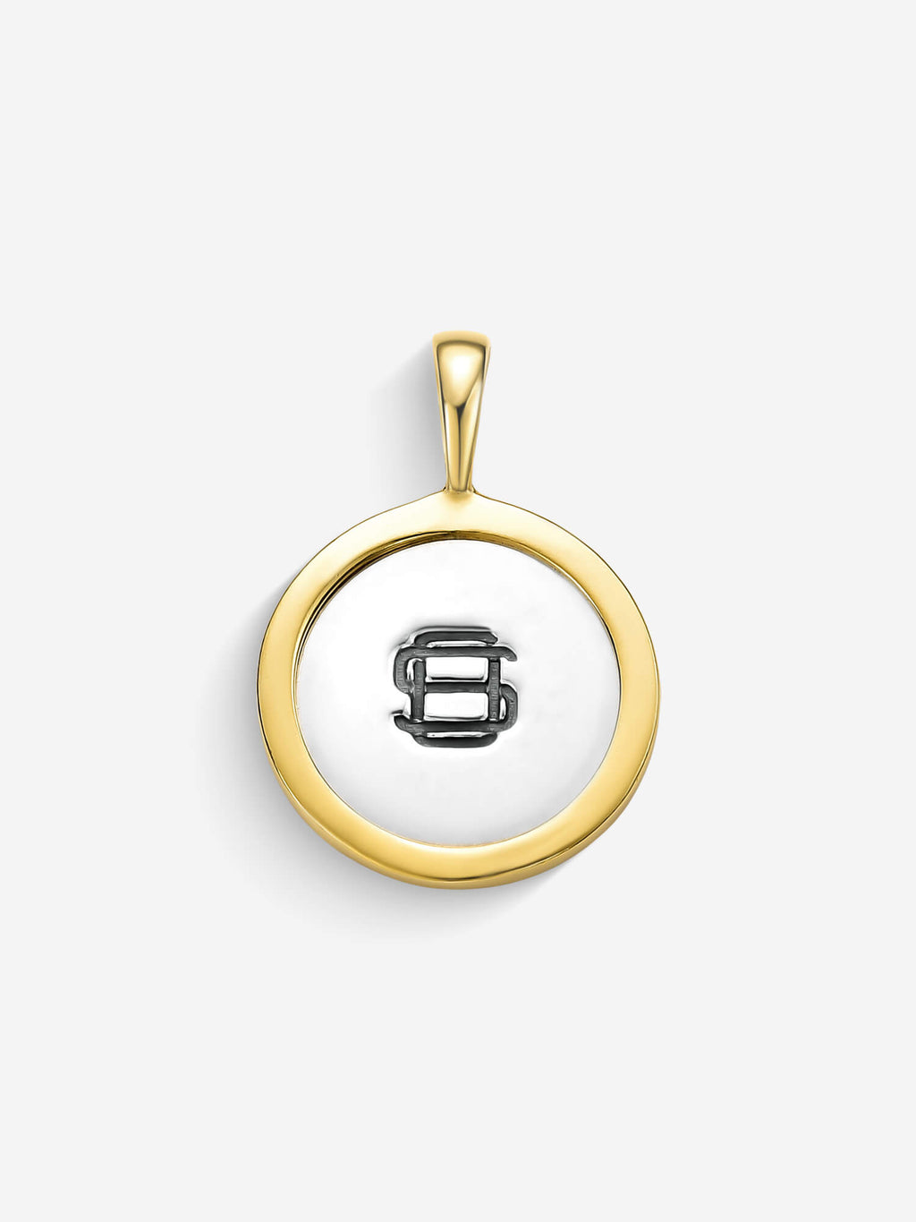 Pingente Compass I — Prata & Ouro