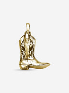 Pingente Cowboy Boots — Prata 925 banho em Ouro