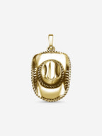 Pingente  Cowboy Hat — Prata 925 banho em Ouro