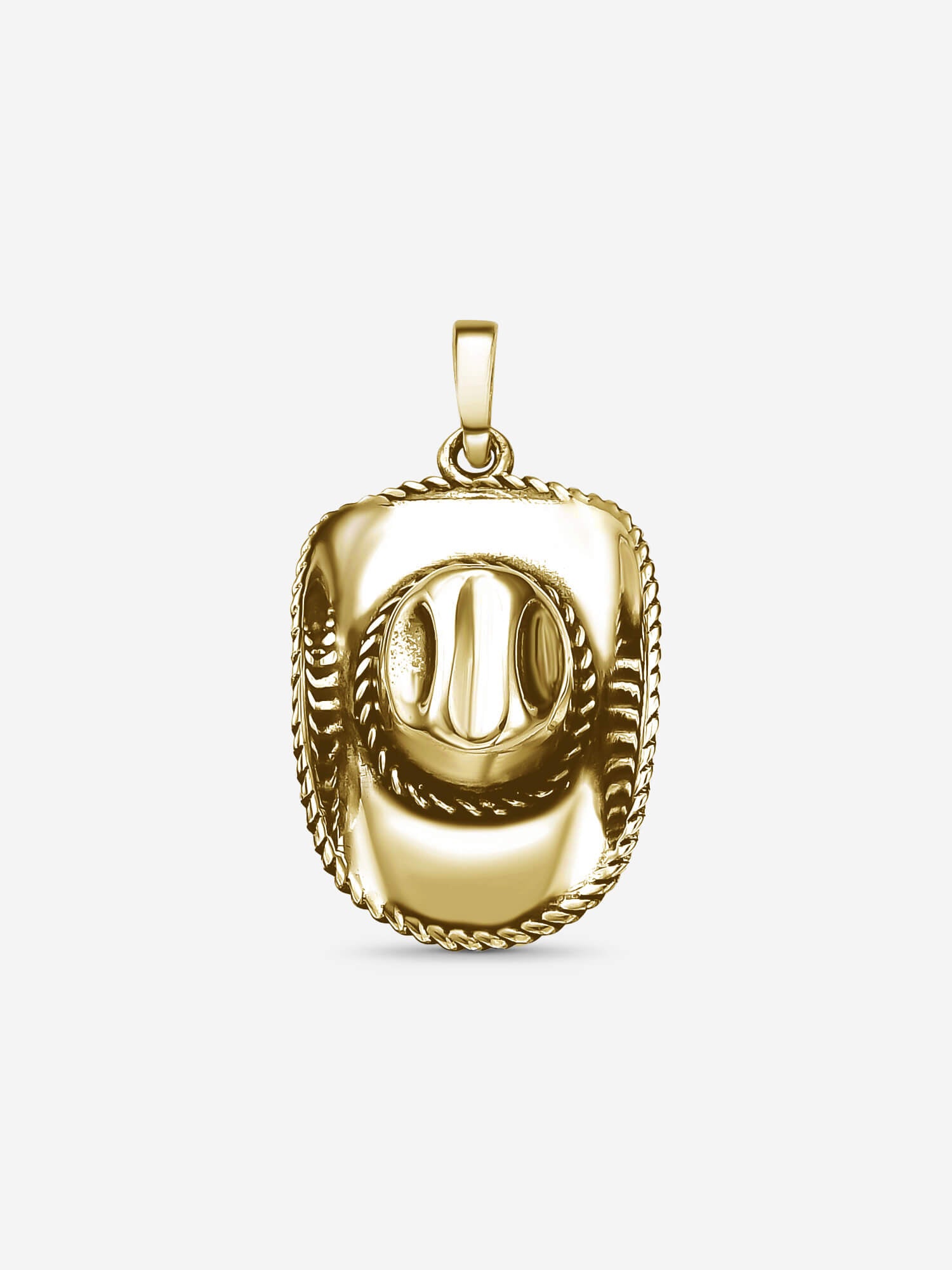 Pingente  Cowboy Hat — Prata 925 banho em Ouro