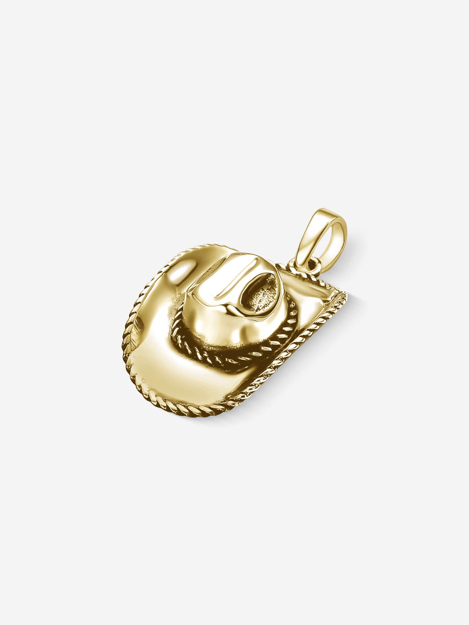 Pingente  Cowboy Hat — Prata 925 banho em Ouro