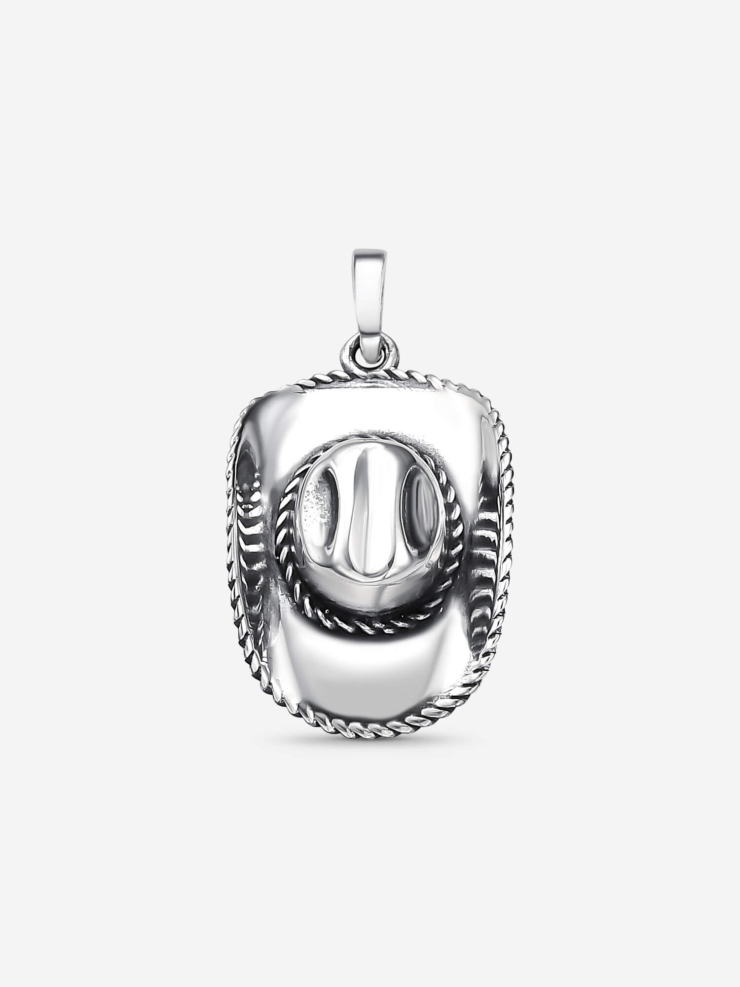 Pingente Cowboy Hat — Prata 925 Oxidada