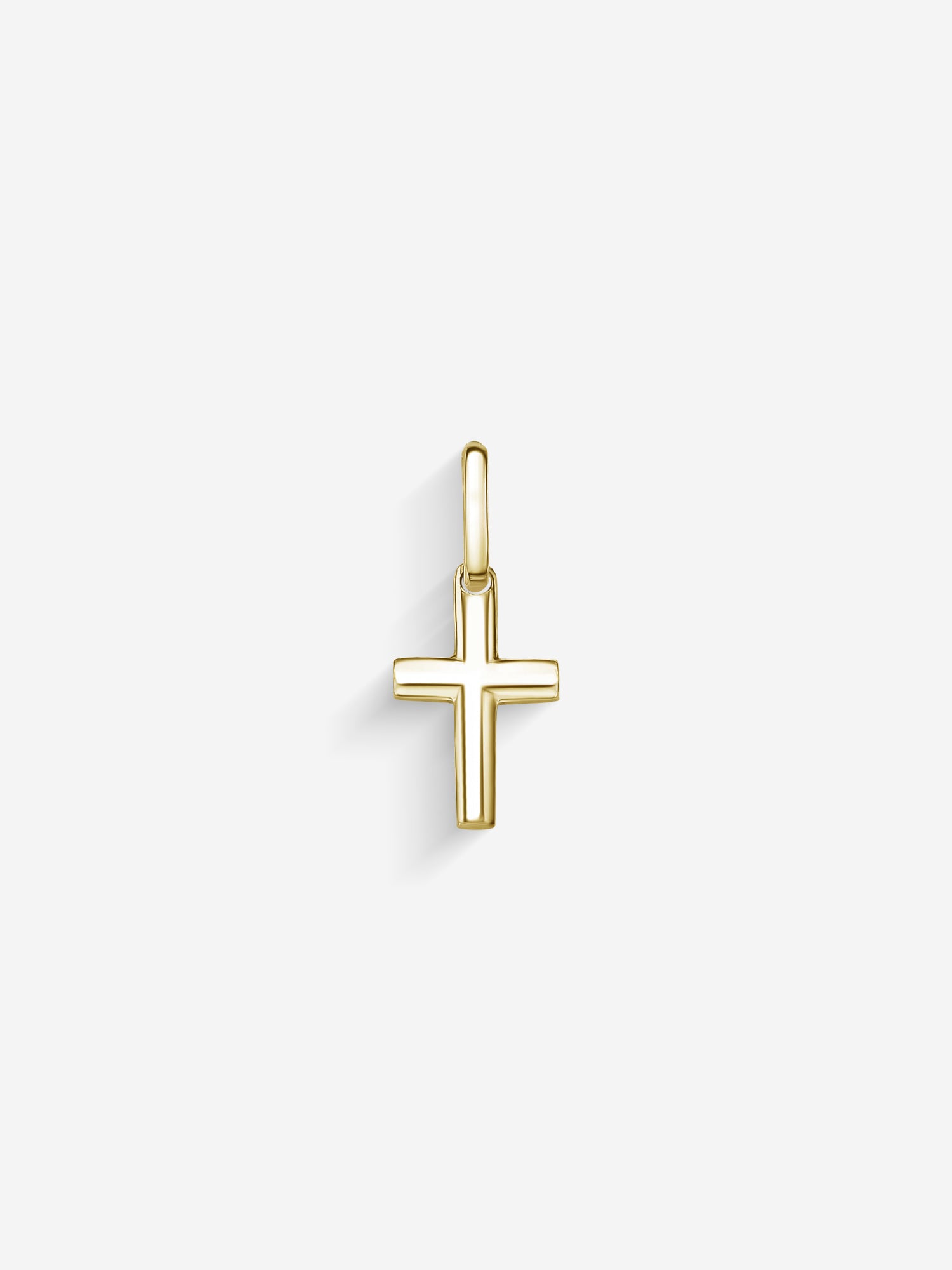 MATERIAL: PRATA BANHADA A OURO | Pingente Cross Mini Bold em Prata 925 banhada a Ouro 18k