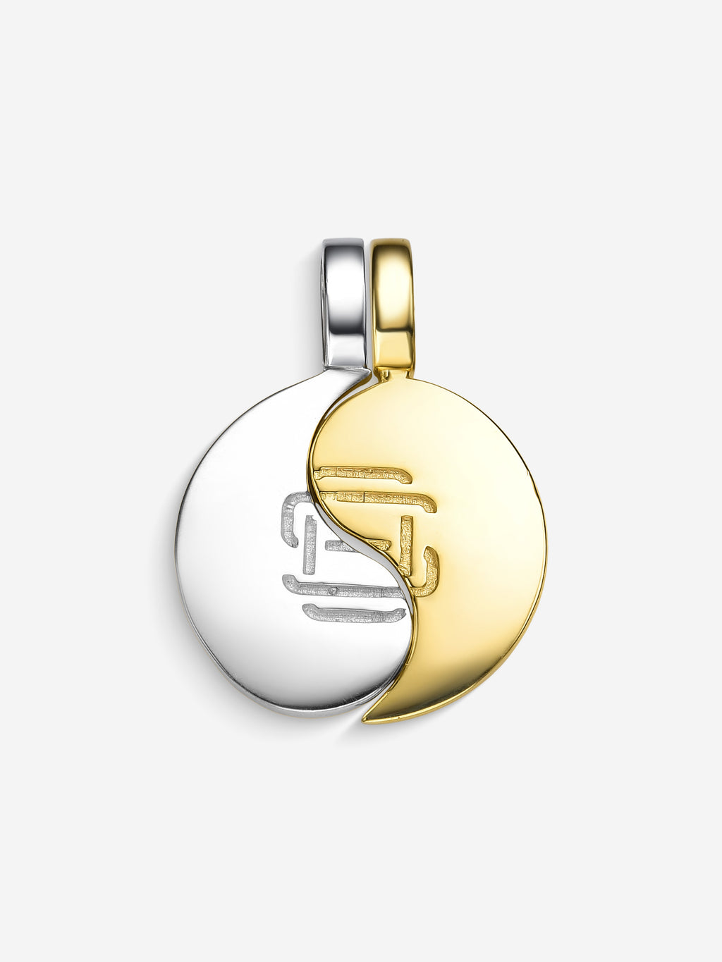 MATERIAL: PRATA E OURO | Pingente Dark-Light em Prata 925 e Ouro 18K