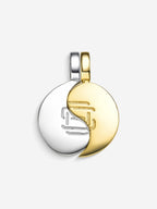 MATERIAL: PRATA E OURO | Pingente Dark-Light em Prata 925 e Ouro 18K
