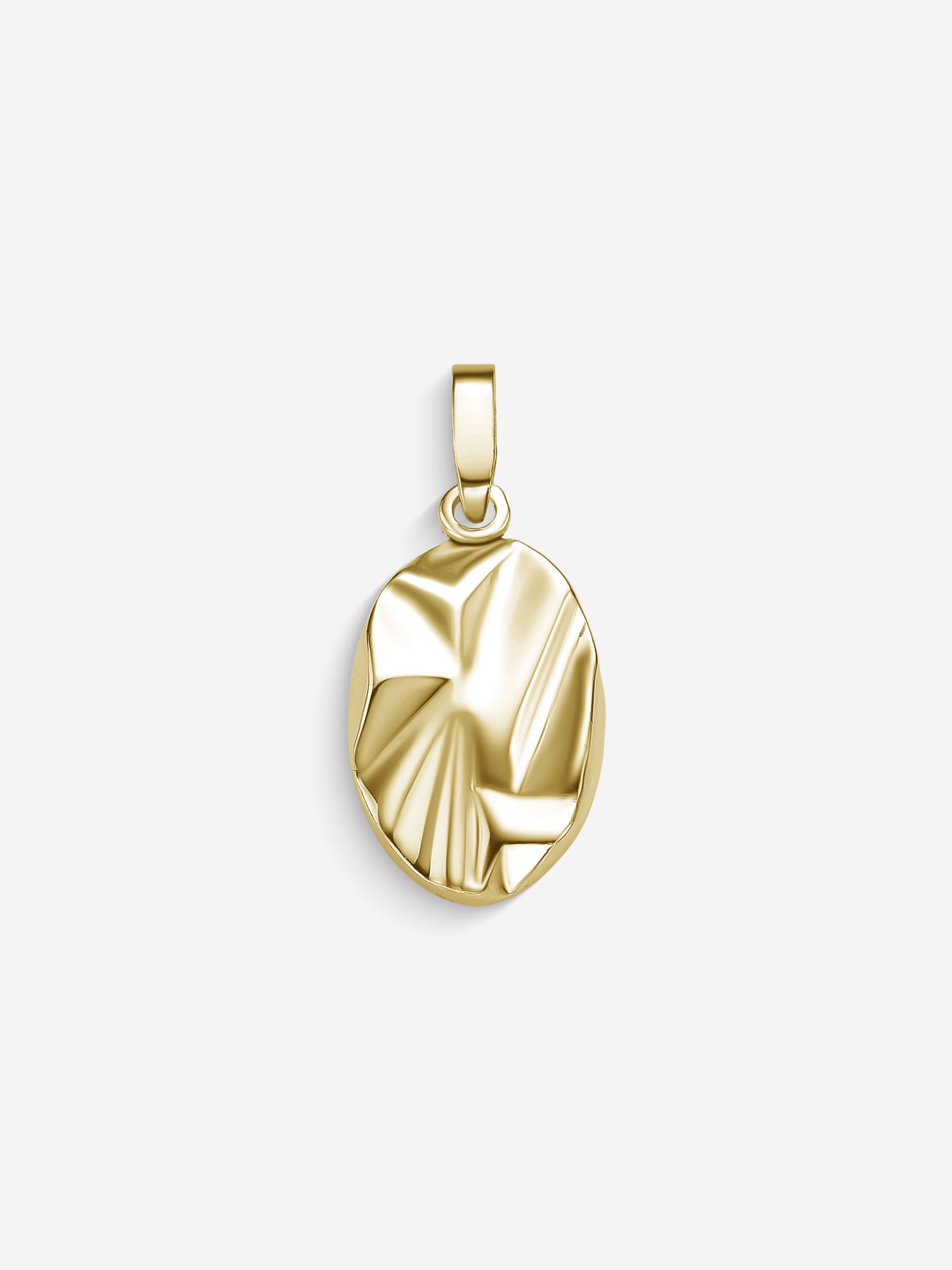MATERIAL: PRATA BANHADA A OURO | Pingente Impact Oval em Prata 925 banhada a Ouro 18k