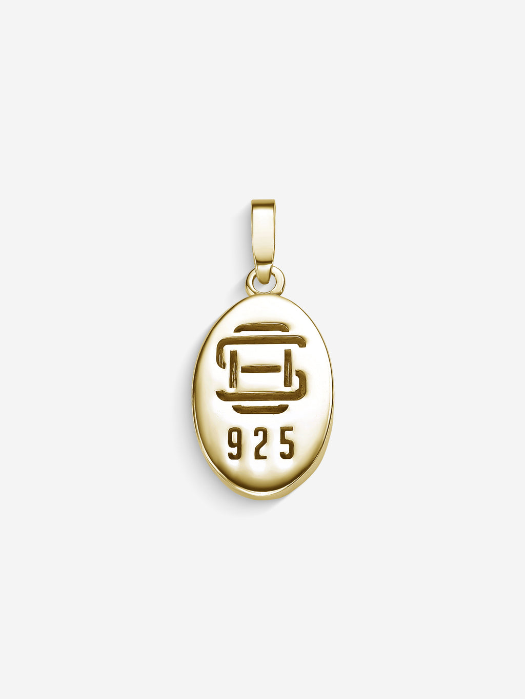MATERIAL: PRATA BANHADA A OURO | Pingente Impact Oval em Prata 925 banhada a Ouro 18k