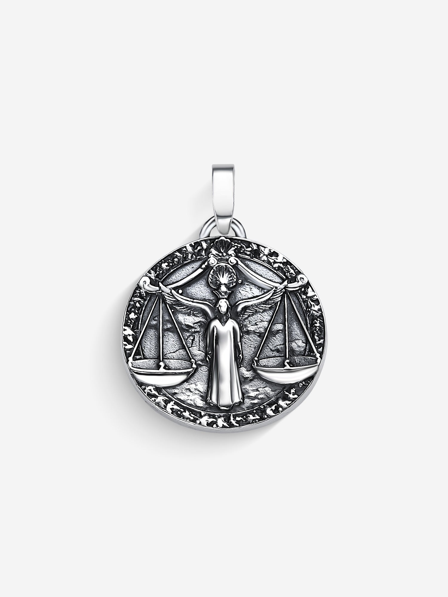 MATERIAL: PRATA OXIDADA | Pingente Libra em Prata 925 Oxidada