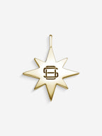 MATERIAL: PRATA BANHADA A OURO | Pingente North em Prata 925 banhada a Ouro 18k