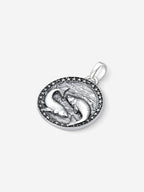 MATERIAL: PRATA OXIDADA | Pingente Pisces em Prata 925 Oxidada