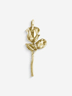 MATERIAL: PRATA BANHADA A OURO | Pingente Rose em Prata 925 banhada a Ouro 18k