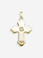MATERIAL: PRATA BANHADA A OURO | Pingente Russian Cross em Prata 925 banhada a Ouro 18k