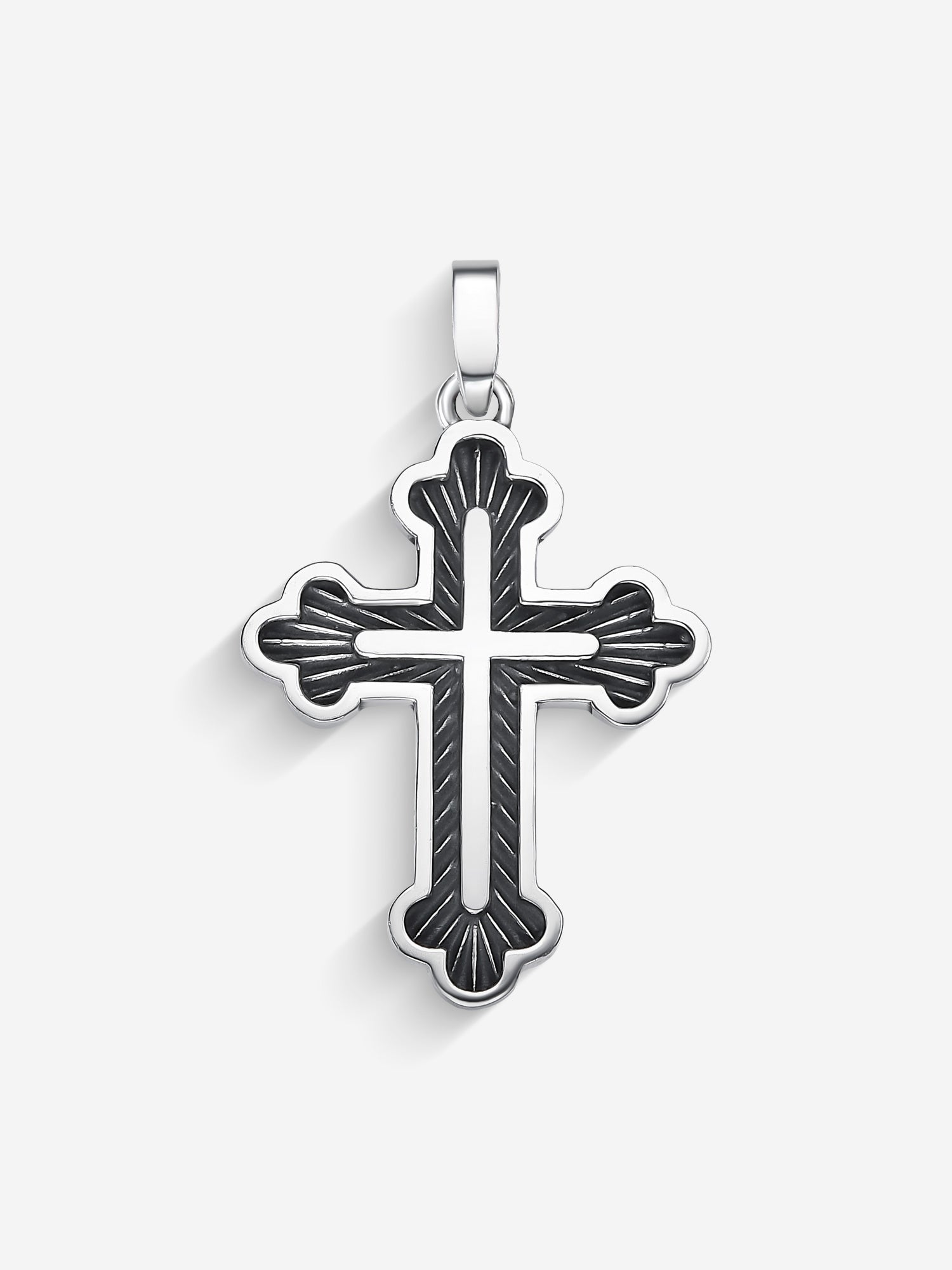 MATERIAL: PRATA OXIDADA | Pingente Russian Cross em Prata 925 Oxidada