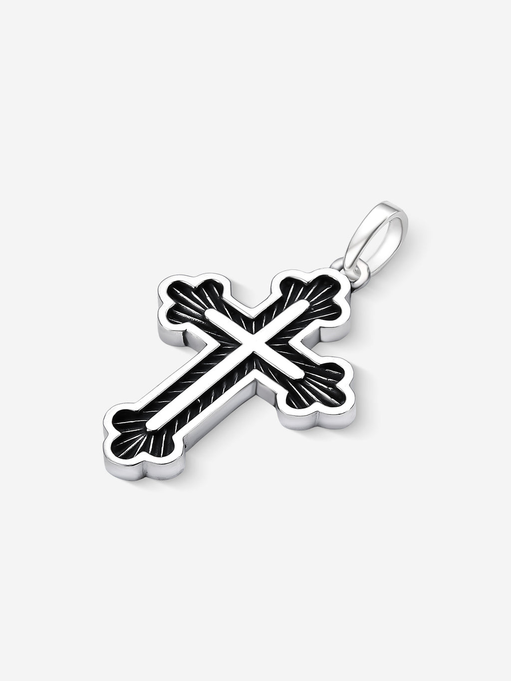 MATERIAL: PRATA OXIDADA | Pingente Russian Cross em Prata 925 Oxidada
