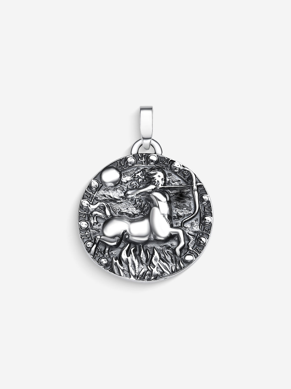 MATERIAL: PRATA OXIDADA | Pingente Sagittarius em Prata 925 Oxidada