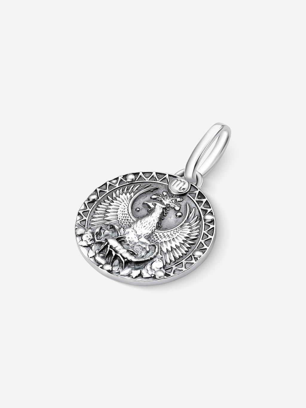 MATERIAL: PRATA OXIDADA | Pingente Scorpio em Prata 925 Oxidada