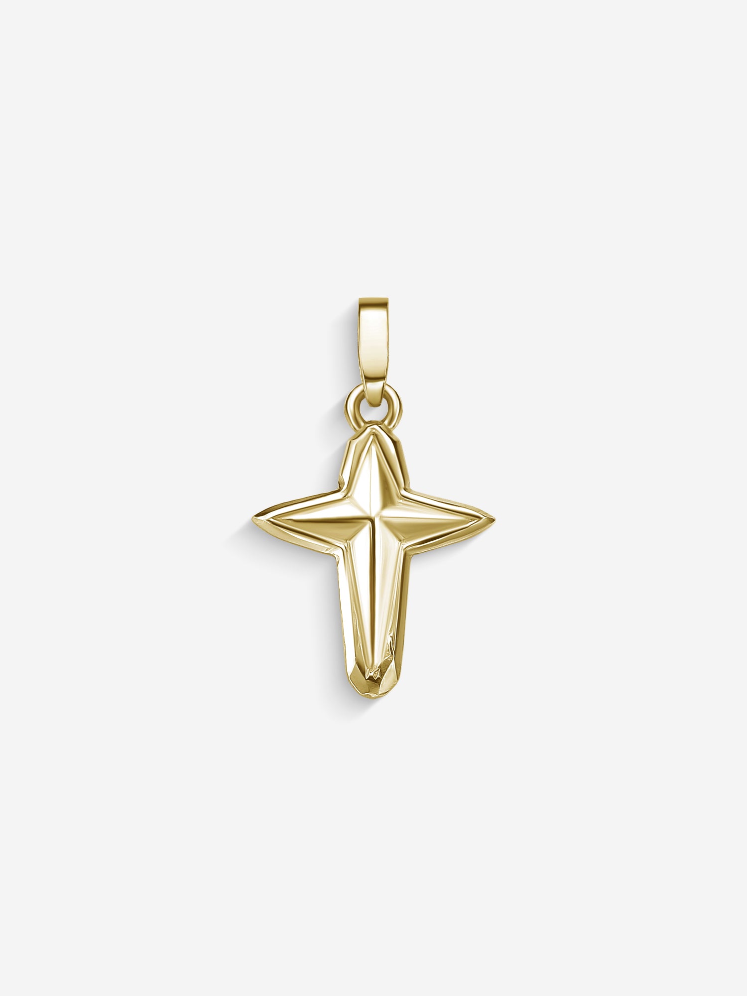 MATERIAL: PRATA BANHADA A OURO | Pingente Star Cross em Prata 925 banhada a Ouro 18k