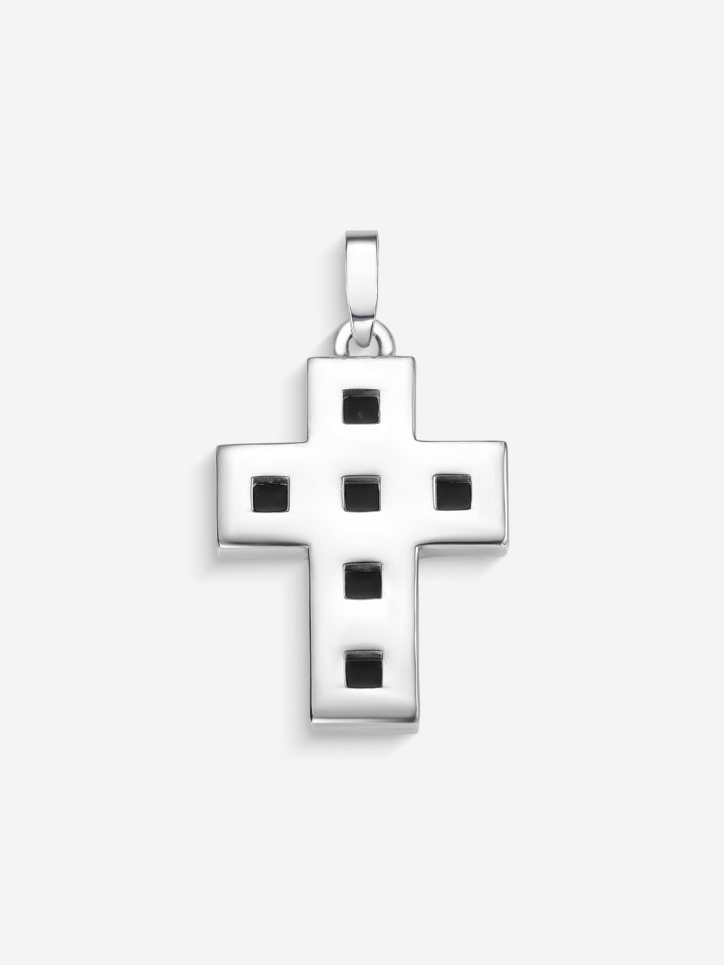 Verso da Stone Cross em Prata 925 com ônix