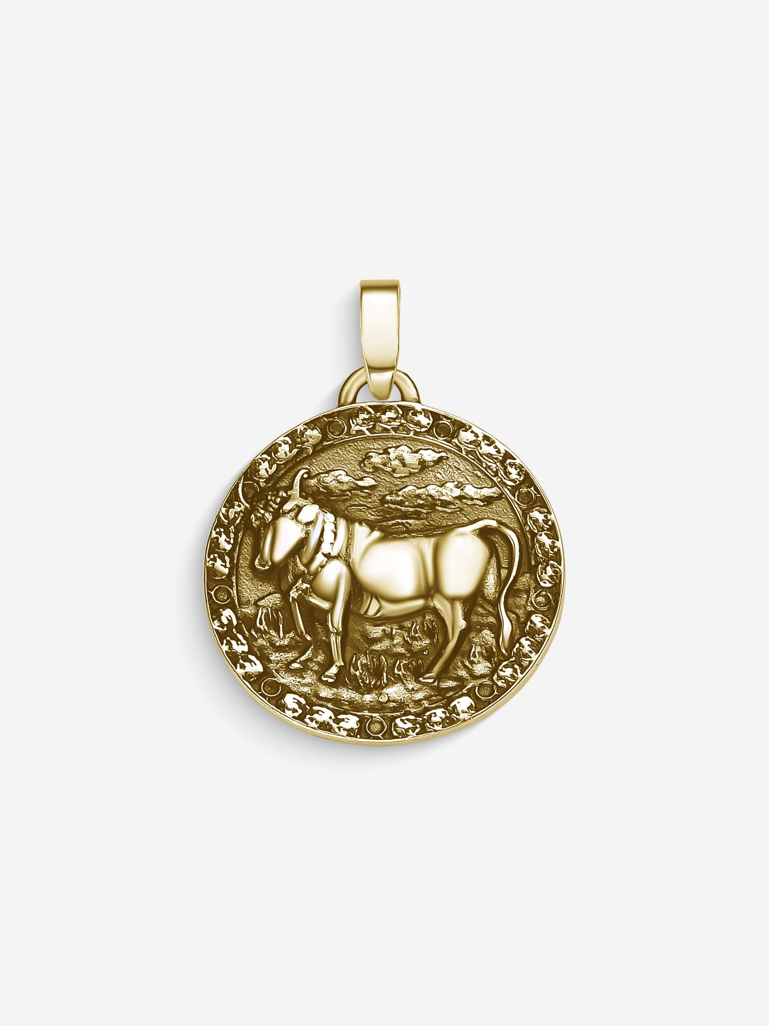 MATERIAL: PRATA BANHADA A OURO | Pingente Taurus em Prata 925 banhada a Ouro 18k
