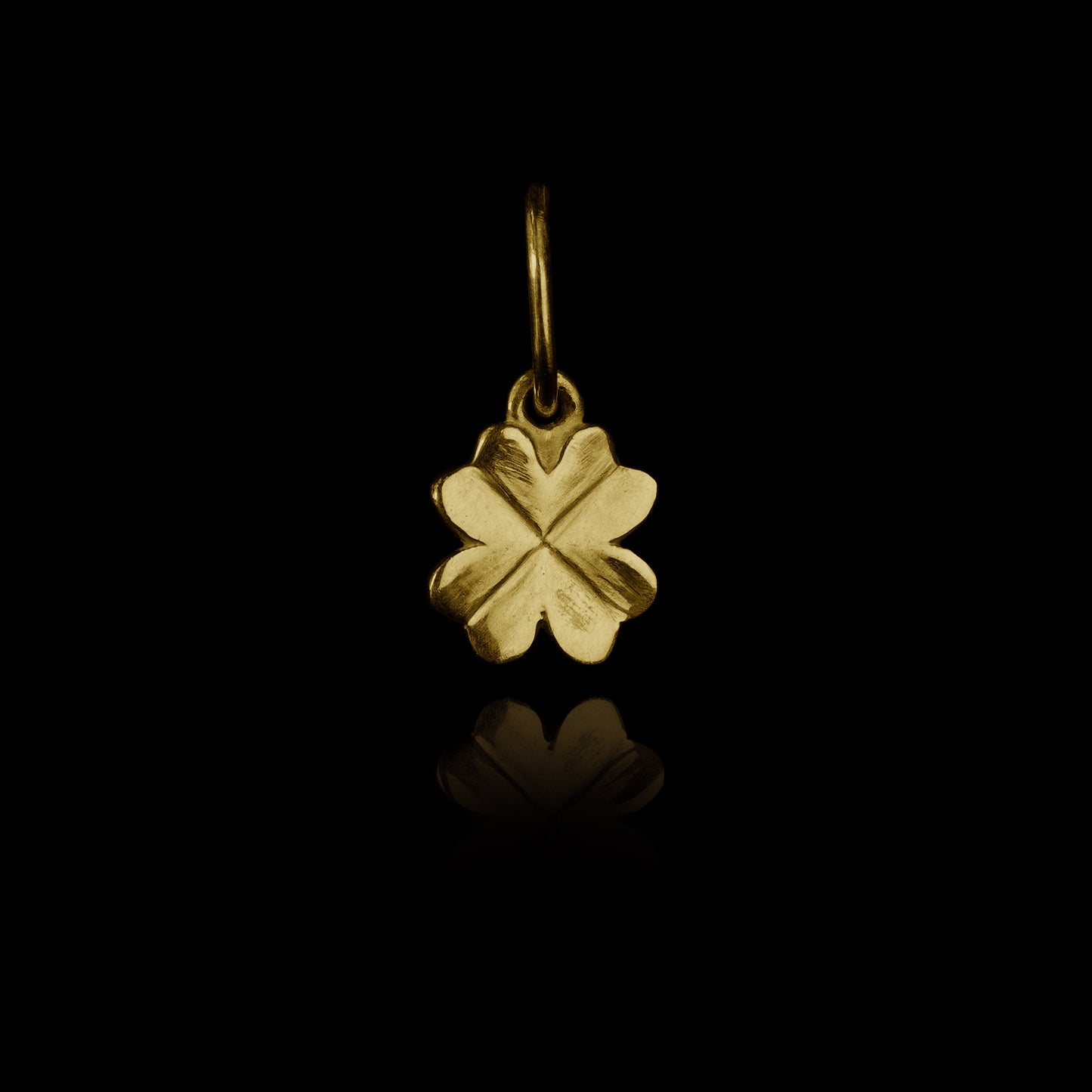 Pingente de Prata Clover Mini Banhado a Ouro
