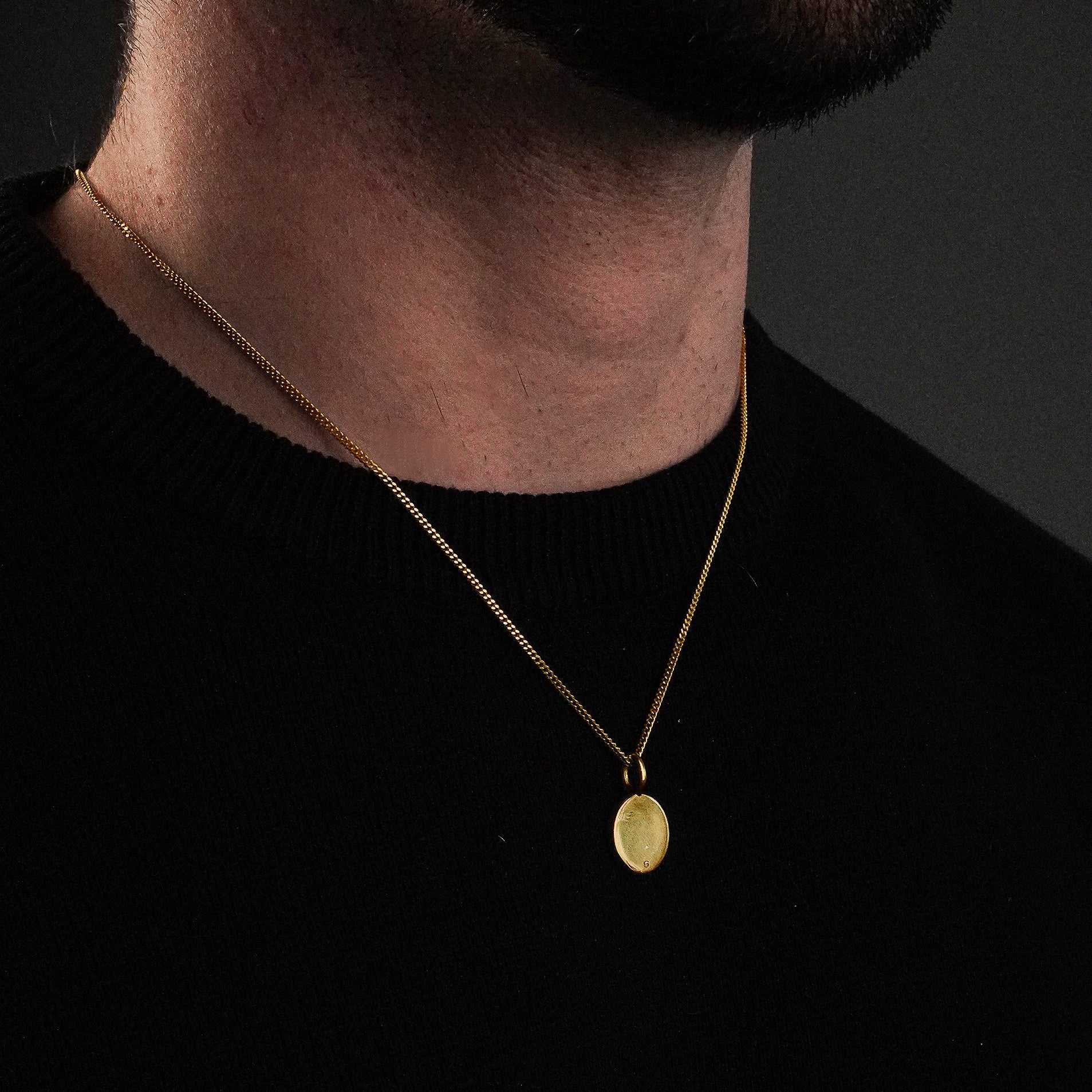 MATERIAL: PRATA BANHADA A OURO | Colar Personalizável No. 1 em Prata 925 banhada a Ouro 18k