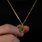 MATERIAL: PRATA BANHADA A OURO | Colar Personalizável No. 1 em Prata 925 banhada a Ouro 18k