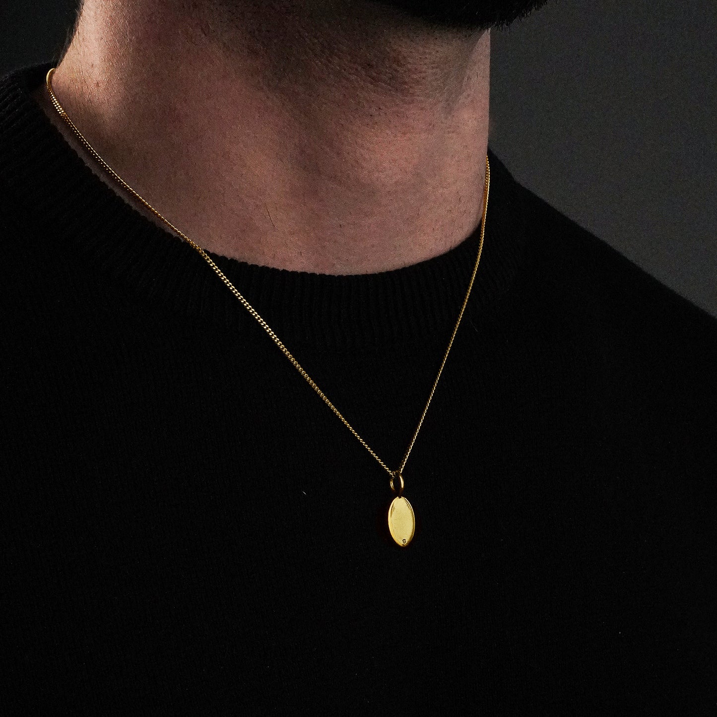 Pingente de Prata Banhado a Ouro Personalizável No. 2