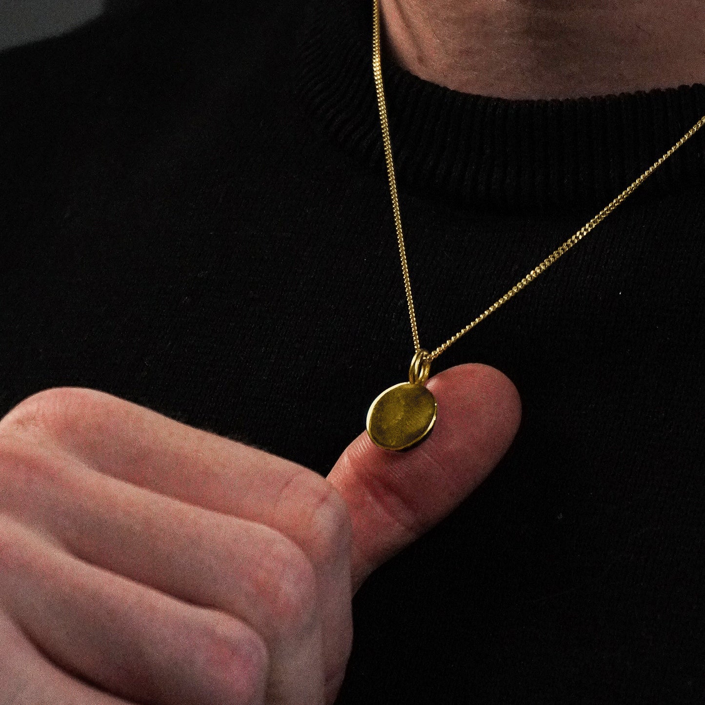 Pingente de Prata Banhado a Ouro Personalizável No. 2