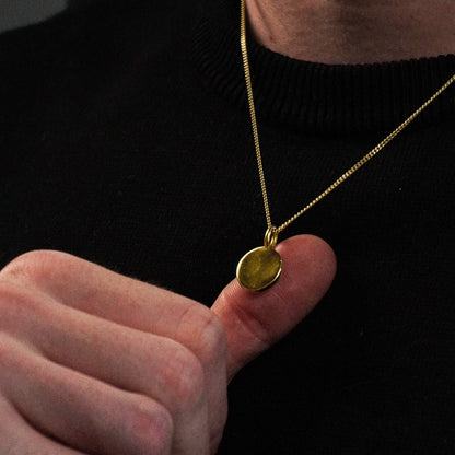 Pingente de Prata Banhado a Ouro Personalizável No. 2