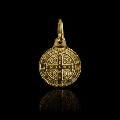 Old Siller - Pingente de Prata Medal SB Banhado a Ouro - Frente