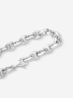 Pulseira Marine Masculina com Elos Marinheiros em Prata 925