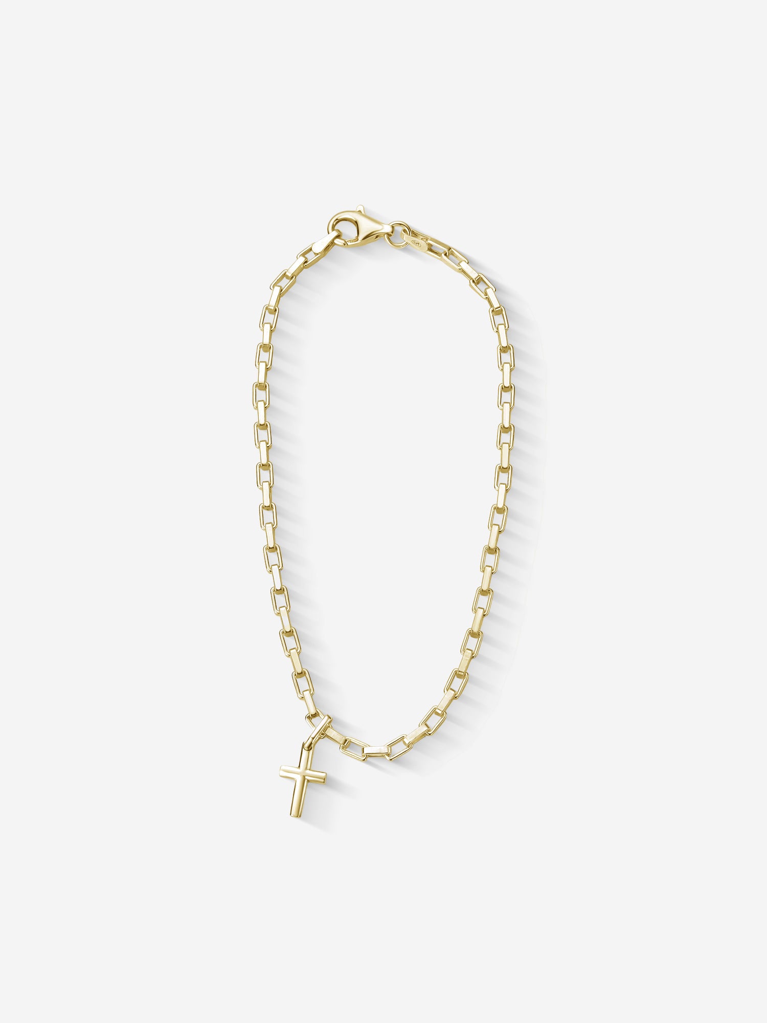 MATERIAL: PRATA BANHADA A OURO | Pulseira Classic Cross em Prata 925 banhada a Ouro 18k