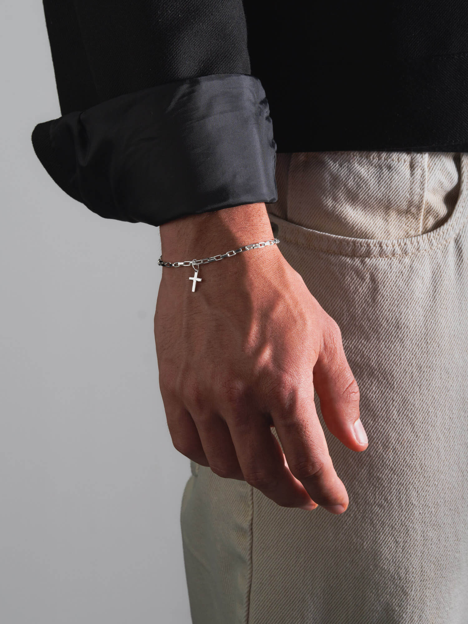 MATERIAL: PRATA 925 | Pulseira Classic Cross em Prata 925