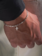 MATERIAL: PRATA 925 | Pulseira Classic Cross em Prata 925